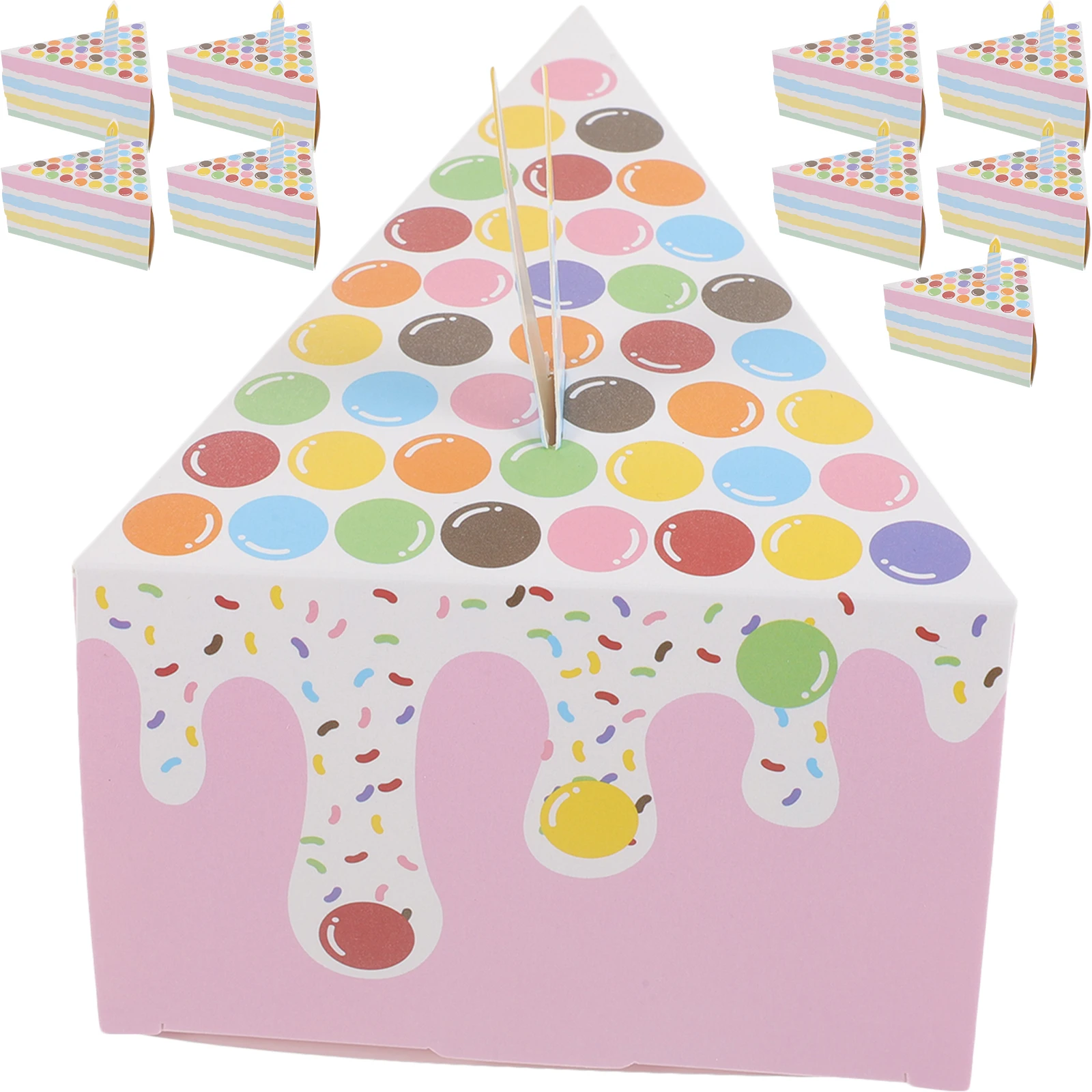 10 Pcs Creative Gift Boxes Cake Shaped Party Favor Boxes for Sweets Storage Paper Packaging Candy Holders
10 Pcs Creative Gift Boxes Cake Shaped Party Favor Boxes for Sweets Storage Paper Packaging Candy Holders