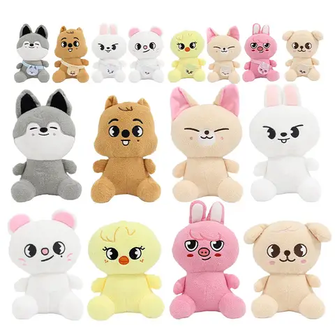 New 20cm Stray Kids Plush Toy SKZOO Korean Celebrity Surrounding Doll Fan Collection Doll Children's Festival Gift