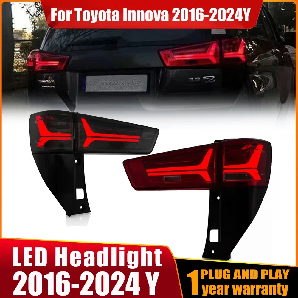 2pcs LED Taillights For Toyota Innova 2016 2017 2018 2019-2024 DRL Brake Reversing Foglight Car TailLamps Automotive Accessories
2pcs LED Taillights For Toyota Innova 2016 2017 2018 2019-2024 DRL Brake Reversing Foglight Car TailLamps Automotive Accessories