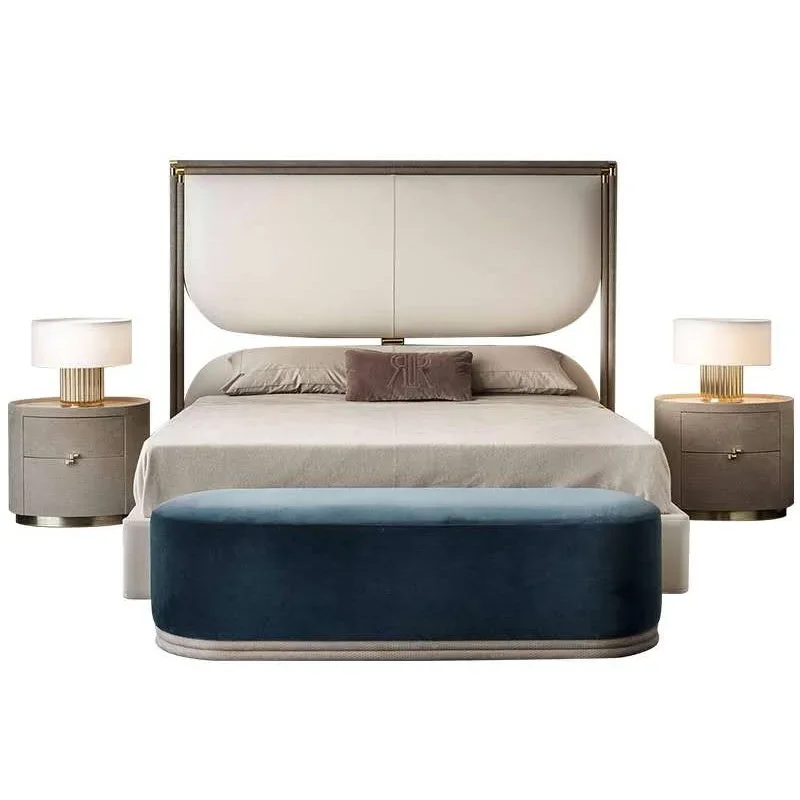 Modern light luxury bed
Modern light luxury bed