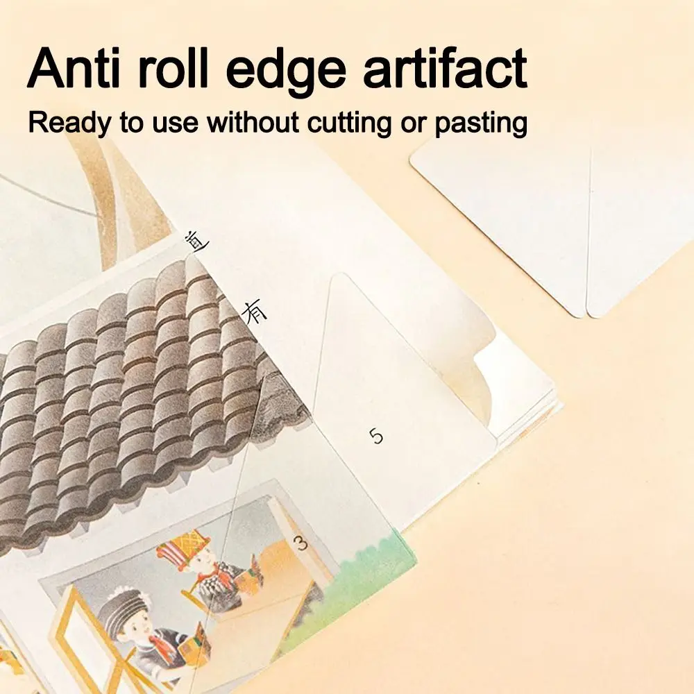 10/100pcs Triangle Book Anti-curling Edge Protectors Anti-roll Self-Adhesive Stereotyped Stickers Transparent Cover Protectors
10/100pcs Triangle Book Anti-curling Edge Protectors Anti-roll Self-Adhesive Stereotyped Stickers Transparent Cover Protectors