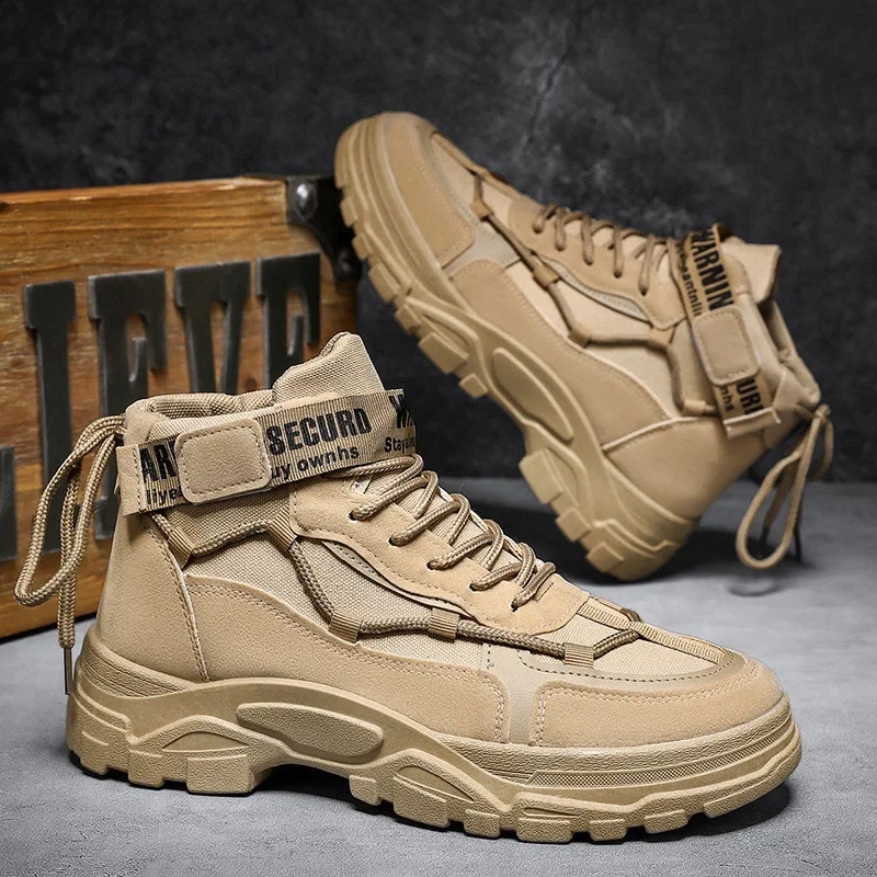 Men's Boots New Autumn Winter British Style Fashion Anti-skid Comfortable Flat Shoes Outdoor Walking Sports Leisure Shoes
Men's Boots New Autumn Winter British Style Fashion Anti-skid Comfortable Flat Shoes Outdoor Walking Sports Leisure Shoes
