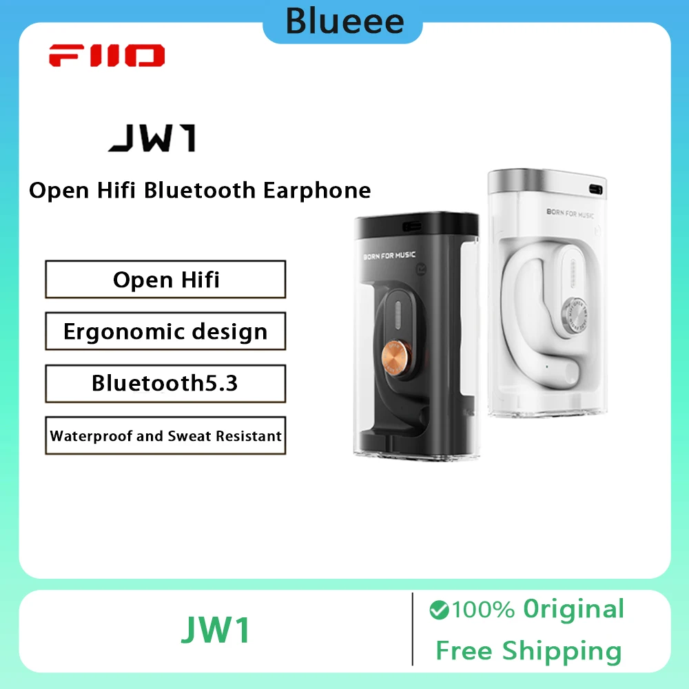 Fiio JW1 Open Hifi Earbud Bluetooth5.3 Gaming Headset IPX5 Waterproof 14.2mm Dynamic Driver Music Sport Earphone with Mic
Fiio JW1 Open Hifi Earbud Bluetooth5.3 Gaming Headset IPX5 Waterproof 14.2mm Dynamic Driver Music Sport Earphone with Mic