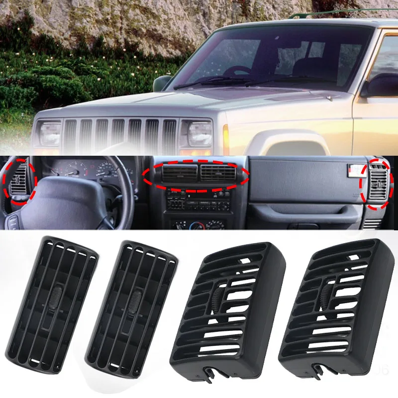 4pcs/set Dashboard Air Conditioning Air Vents Outlet For Jeep Cherokee 1997-2001 Wrangler TJ 97-06 5DP55TAZ/5DP54TAZ/5FS10LAZAB
4pcs/set Dashboard Air Conditioning Air Vents Outlet For Jeep Cherokee 1997-2001 Wrangler TJ 97-06 5DP55TAZ/5DP54TAZ/5FS10LAZAB
