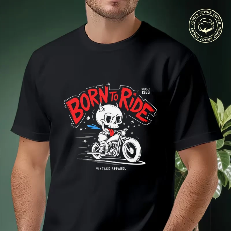 2026 Men Cotton Casual T-shirts Motorcycle Skull Illustration Design Tee Men s Summer Cycling Sportswear Tops
2026 Men Cotton Casual T-shirts Motorcycle Skull Illustration Design Tee Men s Summer Cycling Sportswear Tops