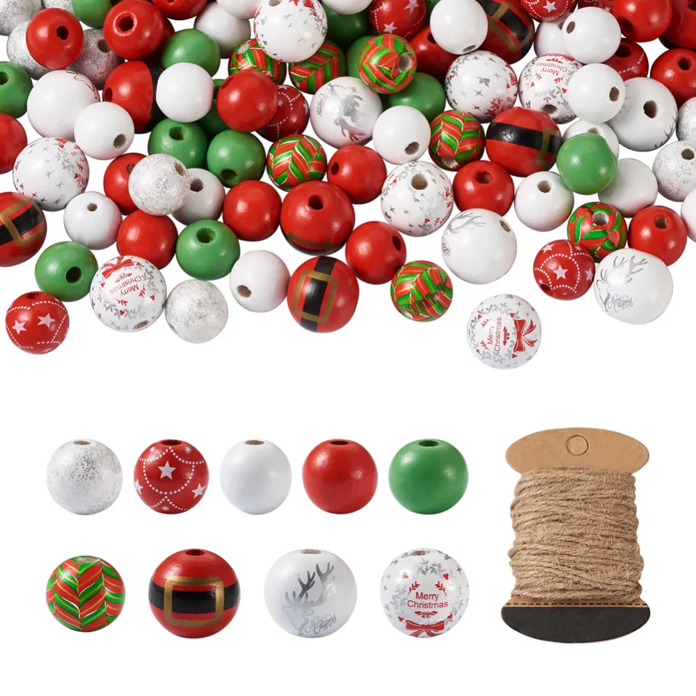 120Pcs Christmas Painted Natural Wood Beads Reindeer Stars Leaf Bowknot Belt Snow European Large Hole Beads for jewelry making
120Pcs Christmas Painted Natural Wood Beads Reindeer Stars Leaf Bowknot Belt Snow European Large Hole Beads for jewelry making
