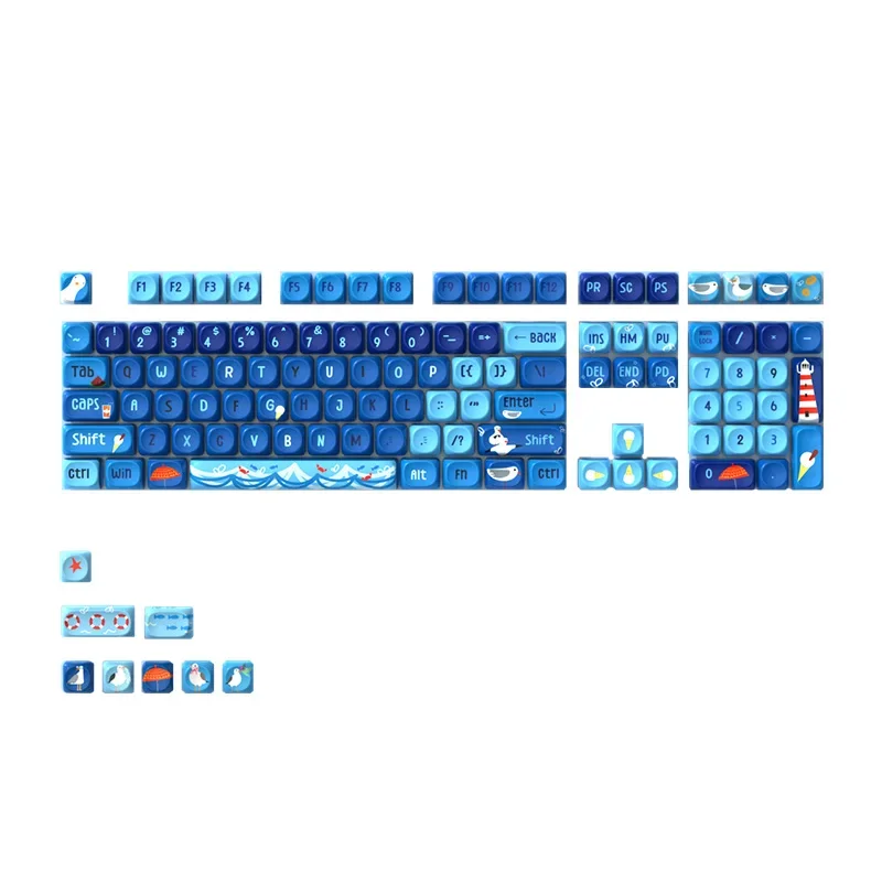 Sea and Gull theme original design full five-sided hot sublimation moa highly cute personality fit mechanical keyboard cap
Sea and Gull theme original design full five-sided hot sublimation moa highly cute personality fit mechanical keyboard cap