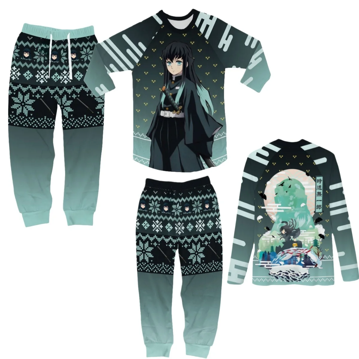 Autumn and Winter Anime Bandai Demon Slayer Cosplay Two-piece Christmas Series Full Size Men's and Women's Round Neck Hoodie Set
Autumn and Winter Anime Bandai Demon Slayer Cosplay Two-piece Christmas Series Full Size Men's and Women's Round Neck Hoodie Set