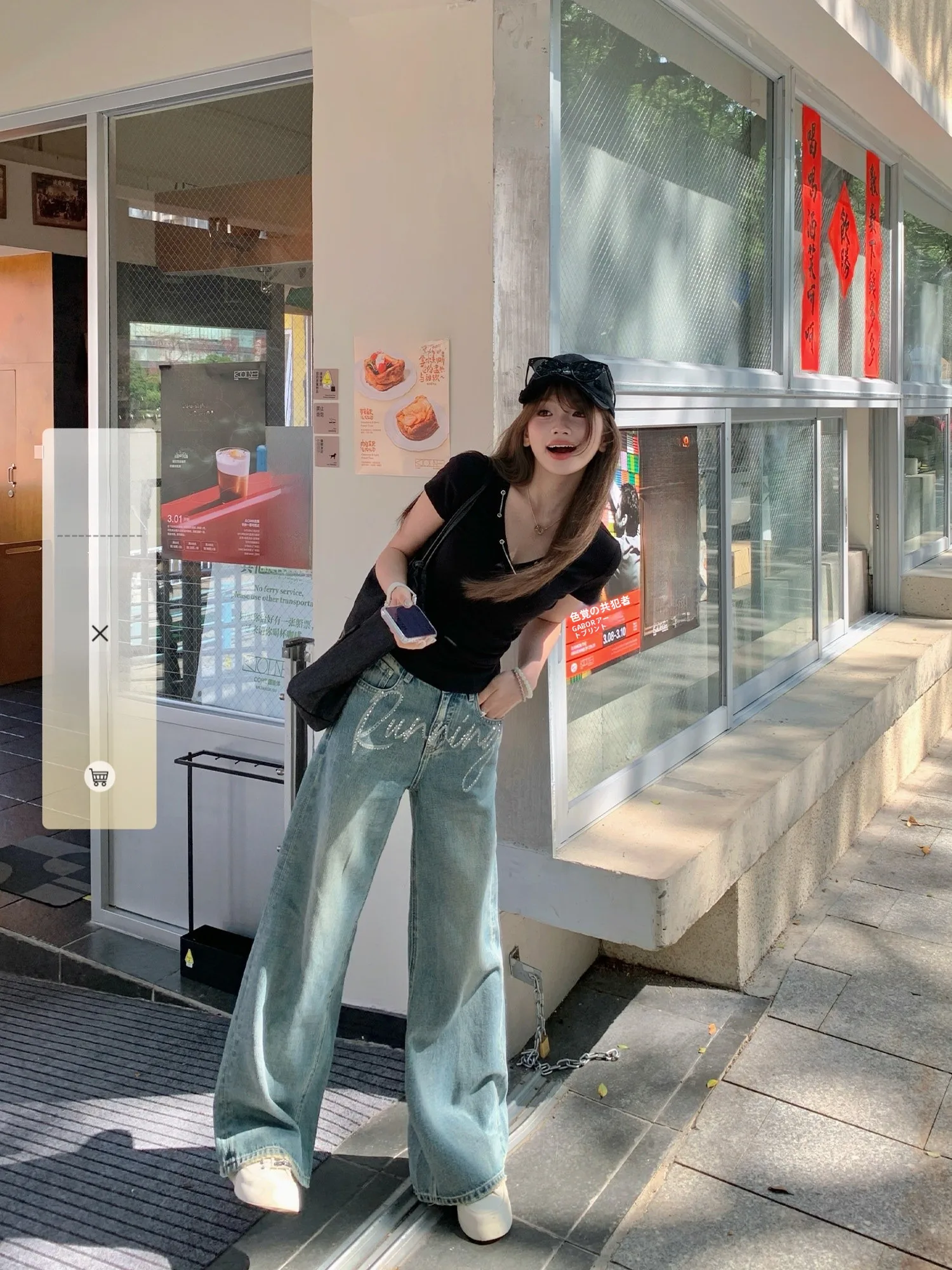 Fashionable Slimming Design Women's Jeans High Waist Straight Leg Cotton Blend Spring Summer Glitter High Waist Casual Jeans
Fashionable Slimming Design Women's Jeans High Waist Straight Leg Cotton Blend Spring Summer Glitter High Waist Casual Jeans
