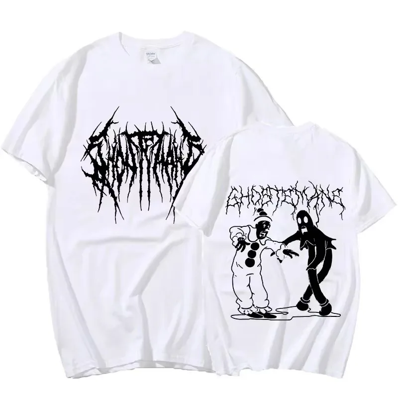Футболка Ghostemane с двусторонним принтом для мужчин и женщин, модная футболка из 100% хлопка в стиле хип-хоп, металлическая готическая рок-футболка большого размера, свободная уличная одежда
Футболка Ghostemane с двусторонним принтом для мужчин и женщин, модная футболка из 100% хлопка в стиле хип-хоп, металлическая готическая рок-футболка большого размера, свободная уличная одежда