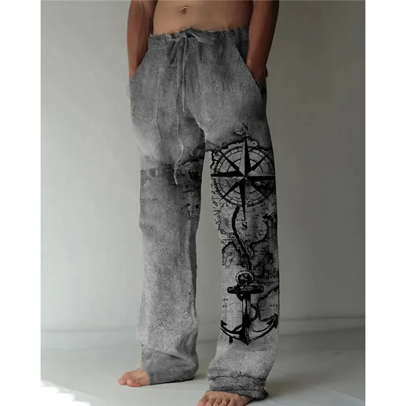 Men's summer beach pants elastic waist straight tube retro sailor 3D printed casual pants men's plus size pants men's pants
Men's summer beach pants elastic waist straight tube retro sailor 3D printed casual pants men's plus size pants men's pants