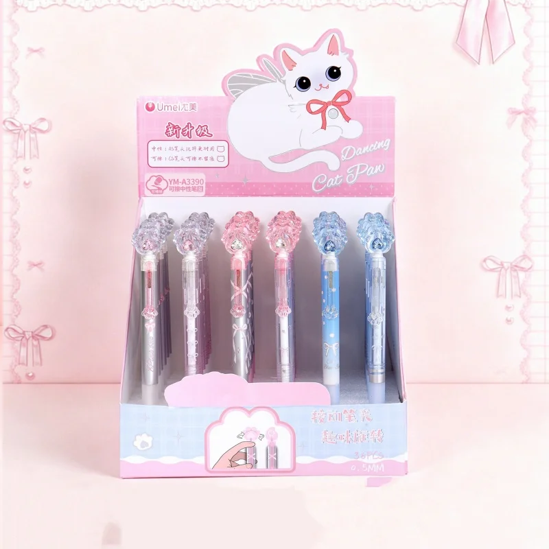 36pcs/lot Kawaii Cat Paw Erasable Gel Pen Cute 0.5mm Blue Ink Signature Pens School Writing Supplies
36pcs/lot Kawaii Cat Paw Erasable Gel Pen Cute 0.5mm Blue Ink Signature Pens School Writing Supplies