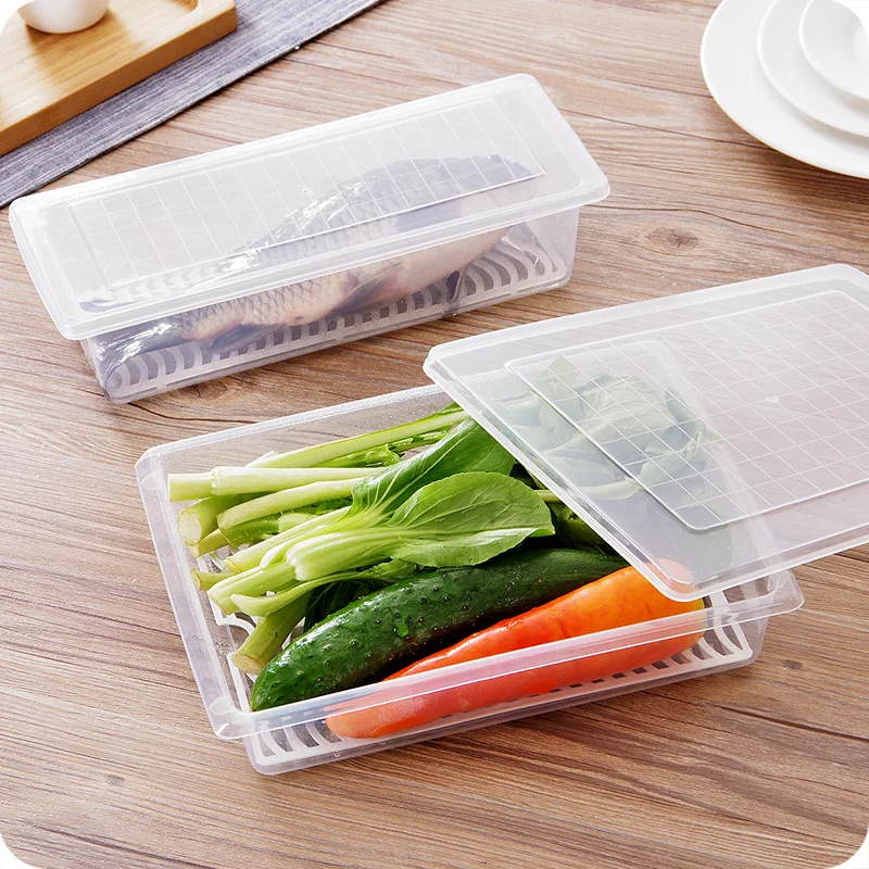 Refrigerator Fresh Storage Box Scallions Food Container with Lid Fridge Sealed Drainable Vegetable Storage Box Organizer
Refrigerator Fresh Storage Box Scallions Food Container with Lid Fridge Sealed Drainable Vegetable Storage Box Organizer