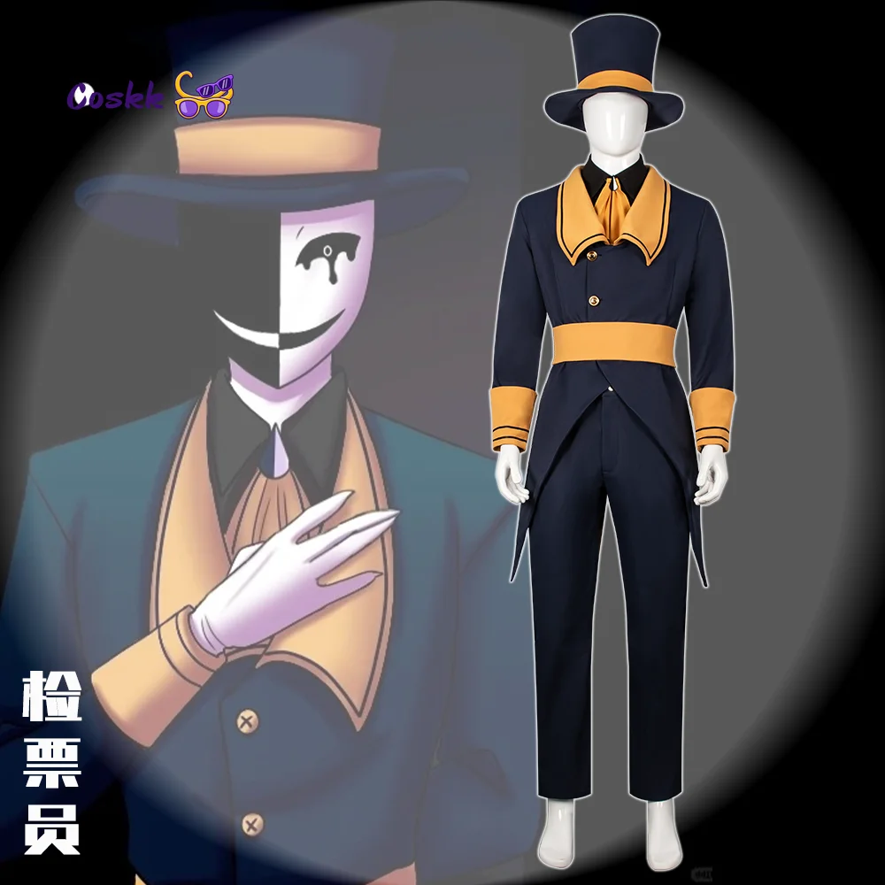 Freak Carnival ticket inspector Carnival Barker Cosplay Costumes New game anime with the same clothing set Halloween party
Freak Carnival ticket inspector Carnival Barker Cosplay Costumes New game anime with the same clothing set Halloween party