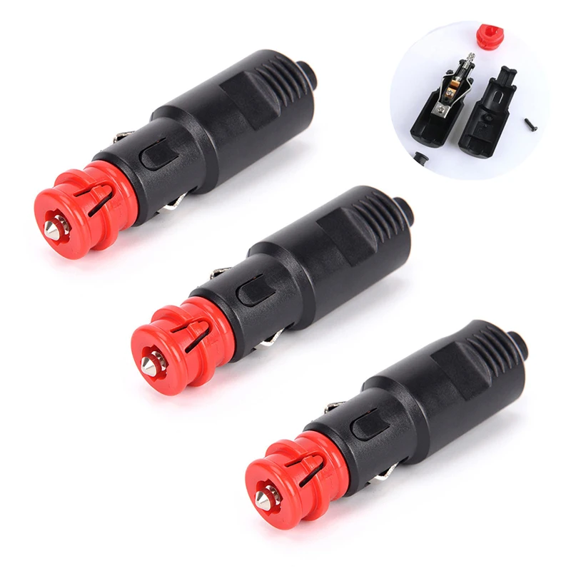 3pcs Universal 12V-24V Car Cigarette Lighter Plug Socket Power Plug Connection Cigaret Socket Adaptor Male Plug Accessories
3pcs Universal 12V-24V Car Cigarette Lighter Plug Socket Power Plug Connection Cigaret Socket Adaptor Male Plug Accessories
