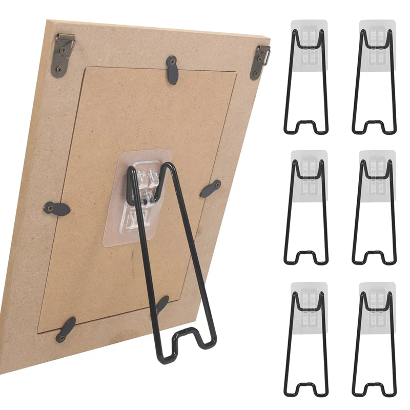6 Pcs Picture Frame Bracket, Picture Frame Easel Bracket, With Self-Adhesive For 5.9 To 10.2 Inch Picture Frame Easel-ABSW
6 Pcs Picture Frame Bracket, Picture Frame Easel Bracket, With Self-Adhesive For 5.9 To 10.2 Inch Picture Frame Easel-ABSW