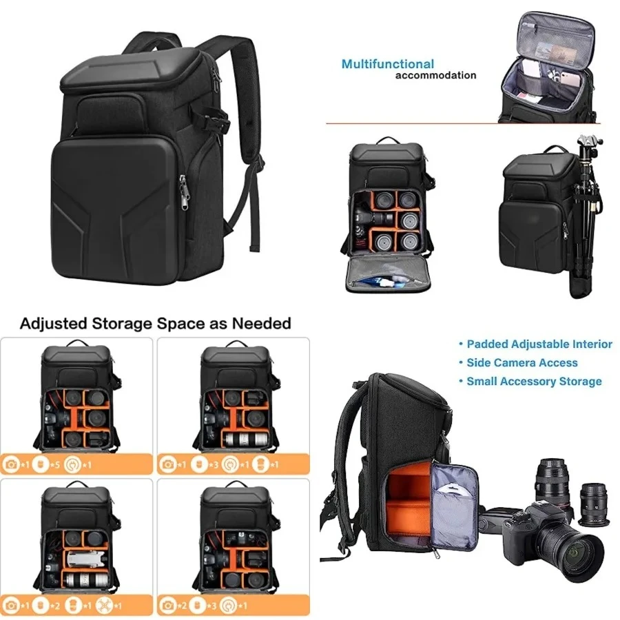 Camera Backpack,DSLR/SLR/Mirrorless Photography Waterproof 17.3 inch Camera Bag with Front Hard Shell&Laptop Compartment&Tripod Holder&Rain Cover Compatible with Canon/Nikon/Sony, Space Gray
Camera Backpack,DSLR/SLR/Mirrorless Photography Waterproof 17.3 inch Camera Bag with Front Hard Shell&Laptop Compartment&Tripod Holder&Rain Cover Compatible with Canon/Nikon/Sony, Space Gray