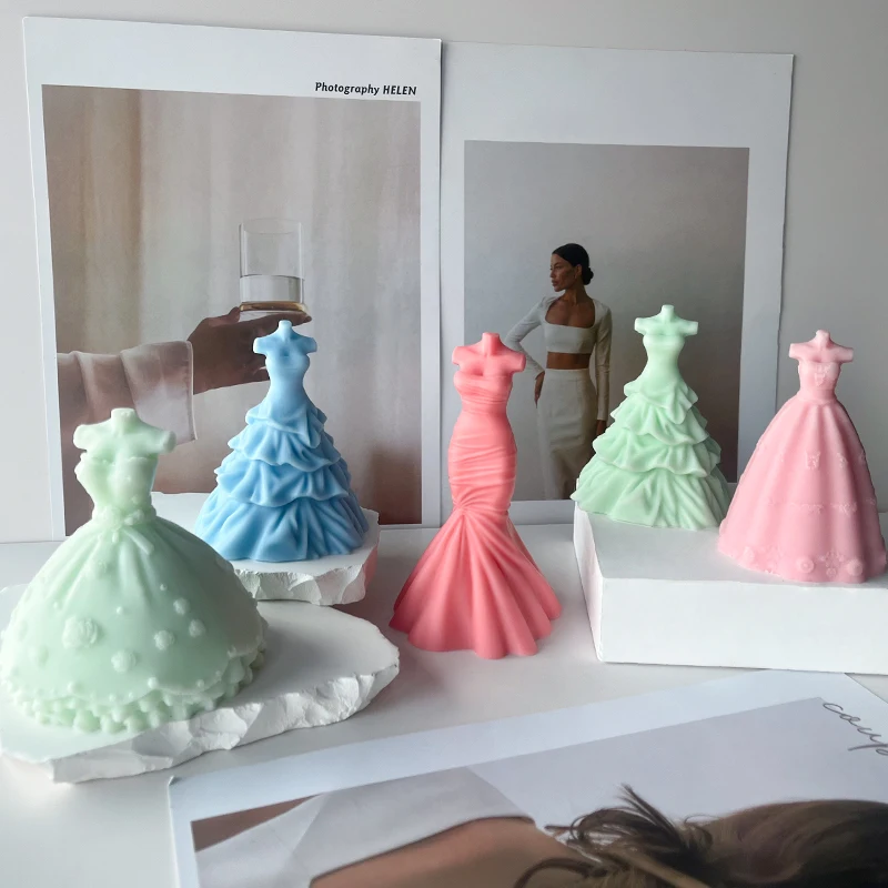 3D Princess Dress Wedding Dress Evening Dress Silicone Chocolate Fondant Candy Mould
3D Princess Dress Wedding Dress Evening Dress Silicone Chocolate Fondant Candy Mould