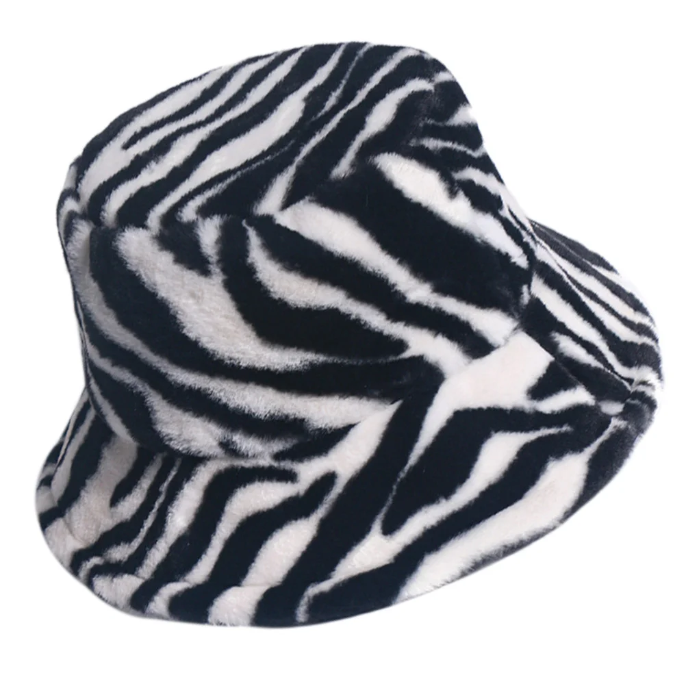 Zebra Bucket Hat Fuzzy Warm Fur Hats for Woman Plush Fisherman Windproof Boonie
Zebra Bucket Hat Fuzzy Warm Fur Hats for Woman Plush Fisherman Windproof Boonie