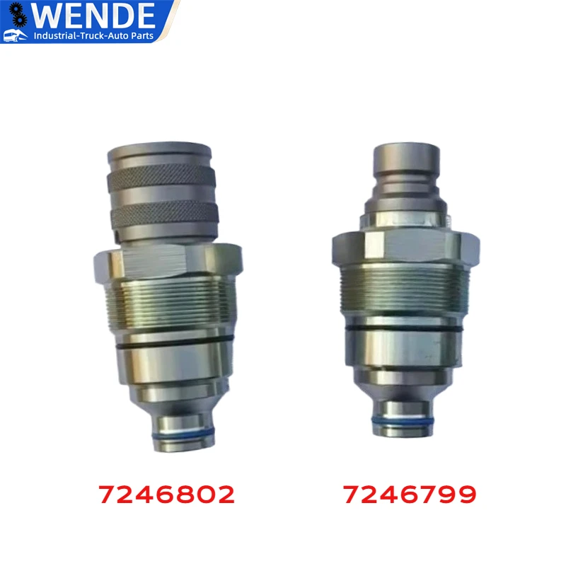 7246802 / 7246799 1PC Male/Female Flat Face Coupler Kit Hydraulic Quick Coupler for Bobcat Kubota Tractor Excavator Loader
7246802 / 7246799 1PC Male/Female Flat Face Coupler Kit Hydraulic Quick Coupler for Bobcat Kubota Tractor Excavator Loader