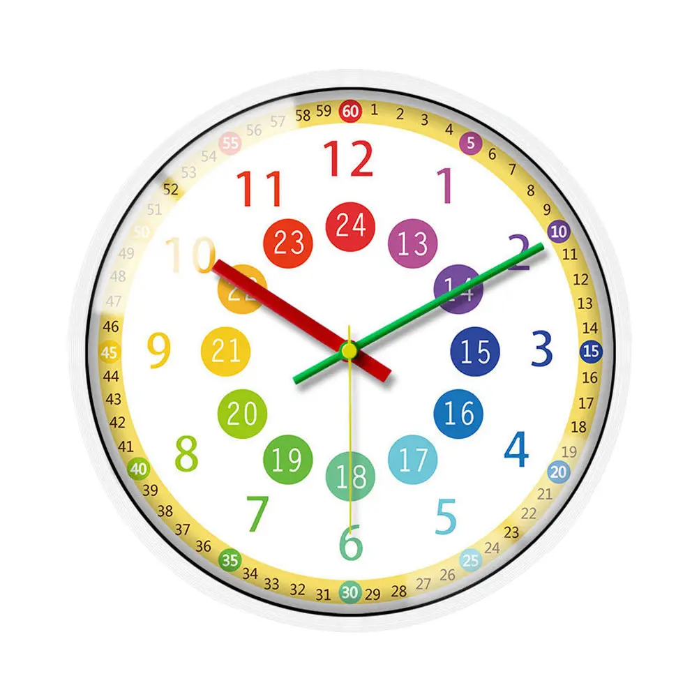 Silent Wall Clock for Kids Room Mute Hanging Clocks Plastic Management Kid Girl Clock Glass Metal Details
Silent Wall Clock for Kids Room Mute Hanging Clocks Plastic Management Kid Girl Clock Glass Metal Details
