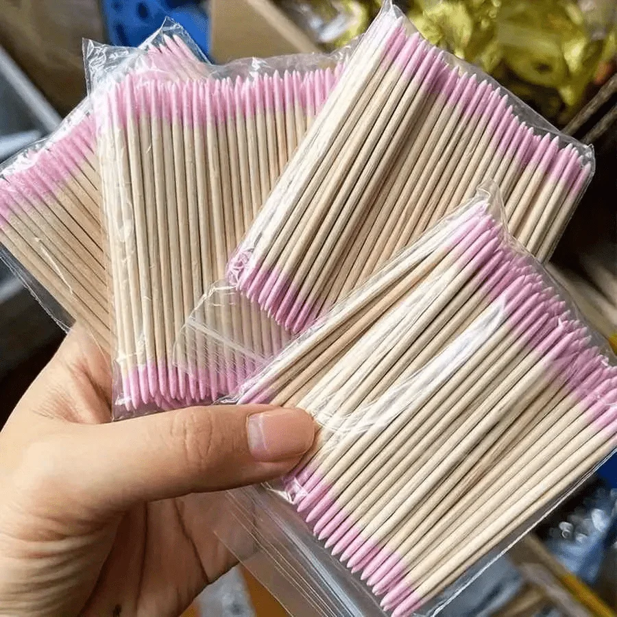 200pcs Pink Professional Double-Head Nail Cotton Swabs 100-500 Packs, Eyebrow Shaping And Cleaning, Nail Art Detail Correction Tools, Cleansing Beauty Cosmetics
200pcs Pink Professional Double-Head Nail Cotton Swabs 100-500 Packs, Eyebrow Shaping And Cleaning, Nail Art Detail Correction Tools, Cleansing Beauty Cosmetics