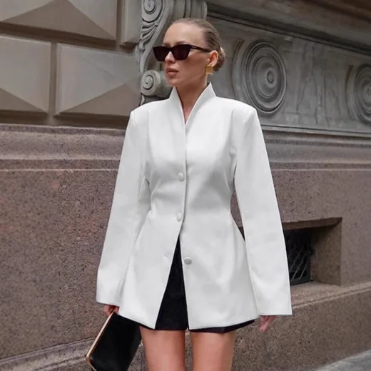 Autumn White Suit Outwear Female Commute Elegant Fashion Solid Suit Jacket Overcoat Women's Coat Blazers Casual Daily Wear Suits
Autumn White Suit Outwear Female Commute Elegant Fashion Solid Suit Jacket Overcoat Women's Coat Blazers Casual Daily Wear Suits
