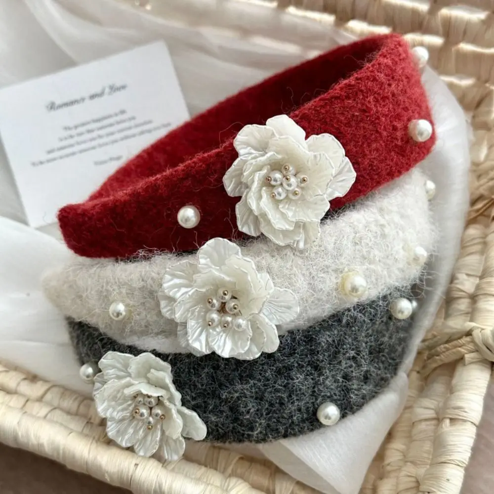 Korean Style Flocking Flower Headband Sweet Exquisite Floral Pearl Hair Hoop Headwear Non-Slip Wide Edge Hairband Daily
Korean Style Flocking Flower Headband Sweet Exquisite Floral Pearl Hair Hoop Headwear Non-Slip Wide Edge Hairband Daily