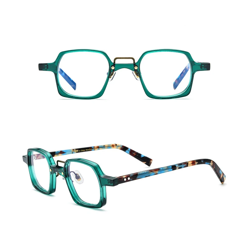 Belight Optical Women Men Acetate with Metal Double Bridge Square Vintage Retro Design Spectacle Frame Precription Lens 19196
Belight Optical Women Men Acetate with Metal Double Bridge Square Vintage Retro Design Spectacle Frame Precription Lens 19196