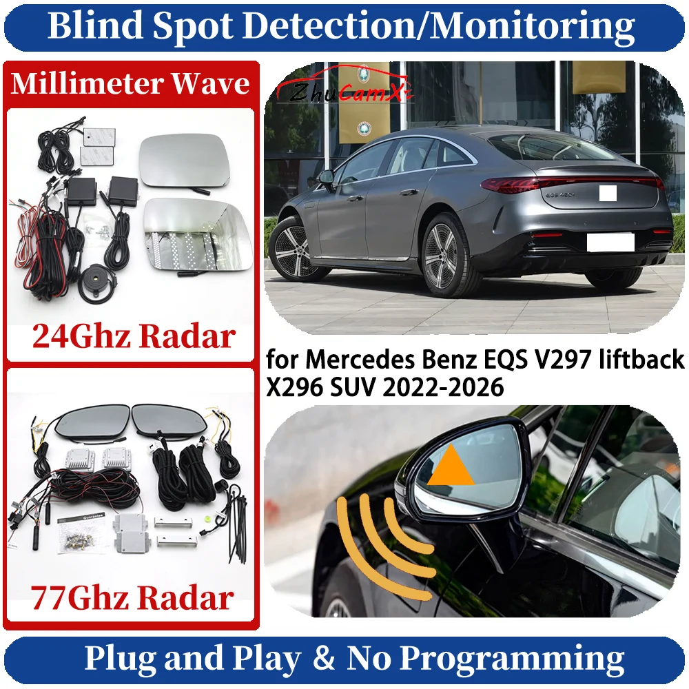 Blind Spot Monitoring/Detection System for Mercedes Benz EQS V297 liftback X296 SUV 2022-2026 Night Driving Lane Change Assist
Blind Spot Monitoring/Detection System for Mercedes Benz EQS V297 liftback X296 SUV 2022-2026 Night Driving Lane Change Assist