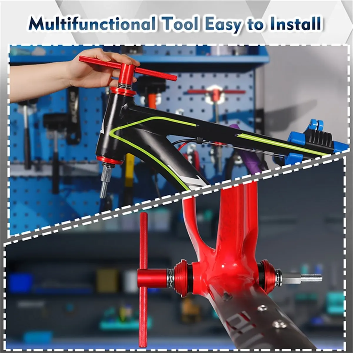 (ABHW) Bicycle Headset Installation Tool Mountain Bike Bottom Bracket Press-in Tool Road Bike Bicycle Cycling Repair Tool Red
(ABHW) Bicycle Headset Installation Tool Mountain Bike Bottom Bracket Press-in Tool Road Bike Bicycle Cycling Repair Tool Red