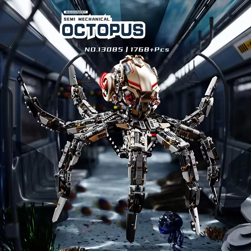 1768pcs Octopus MOC Building Blocks NO.13085 Model Kit Creative Mechanical Animal Assembly Educational STEM Toy Gift for Kids
1768pcs Octopus MOC Building Blocks NO.13085 Model Kit Creative Mechanical Animal Assembly Educational STEM Toy Gift for Kids