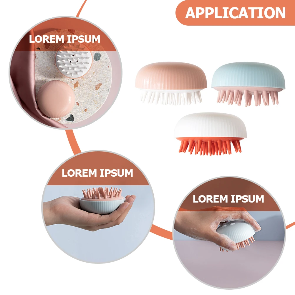 3pcs Silicone Shampoo Brush Head Massage Tool Hair Washing Comb Dual Use Scalp Cleaning Brush Anti Slip Portable Travel Size
3pcs Silicone Shampoo Brush Head Massage Tool Hair Washing Comb Dual Use Scalp Cleaning Brush Anti Slip Portable Travel Size