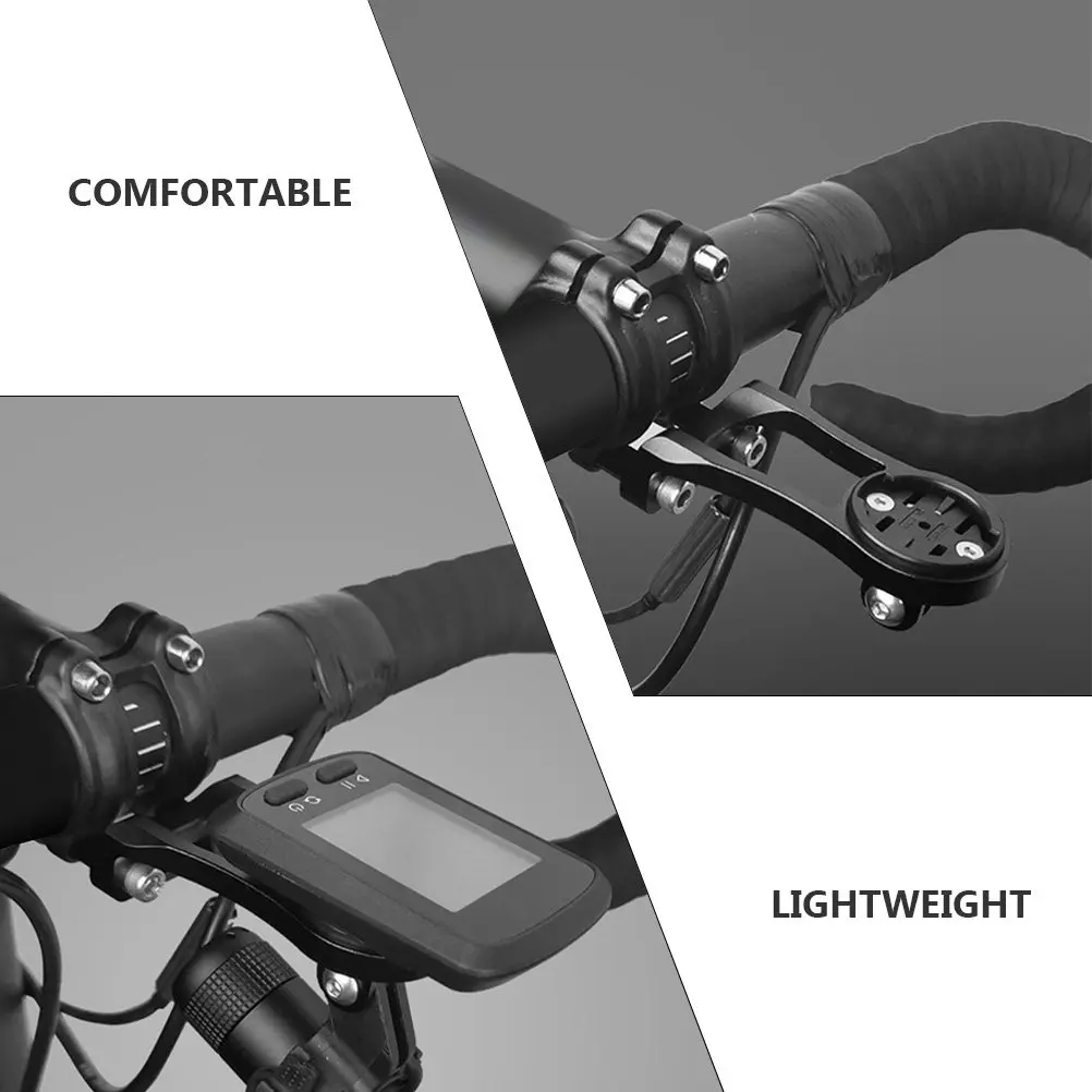 1Set Premium Aluminum Bike Computer Bracket Speedometer Mount for Handlebars Easy Install Disassemble Front View Optimized