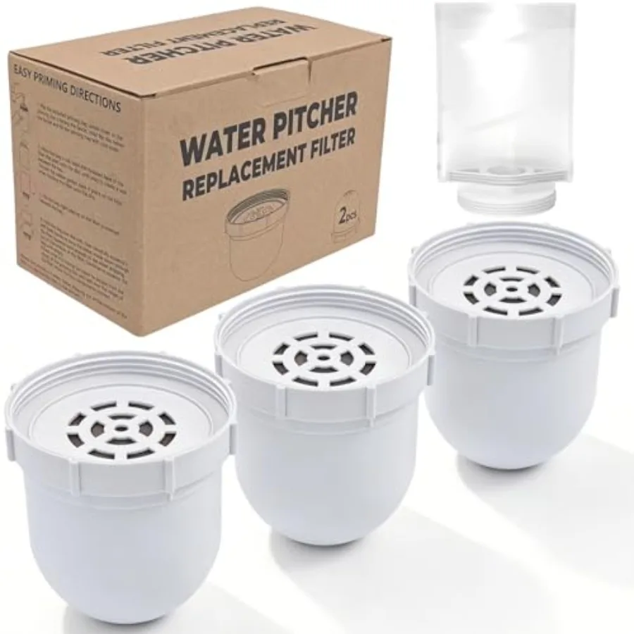 2026 NEW Premium Replacement Filter for Clearly Filtered Water Pitcher 3-Pack+1 pre-rinse bag,100-Gallon Long-Life for Lead, Fl
2026 NEW Premium Replacement Filter for Clearly Filtered Water Pitcher 3-Pack+1 pre-rinse bag,100-Gallon Long-Life for Lead, Fl