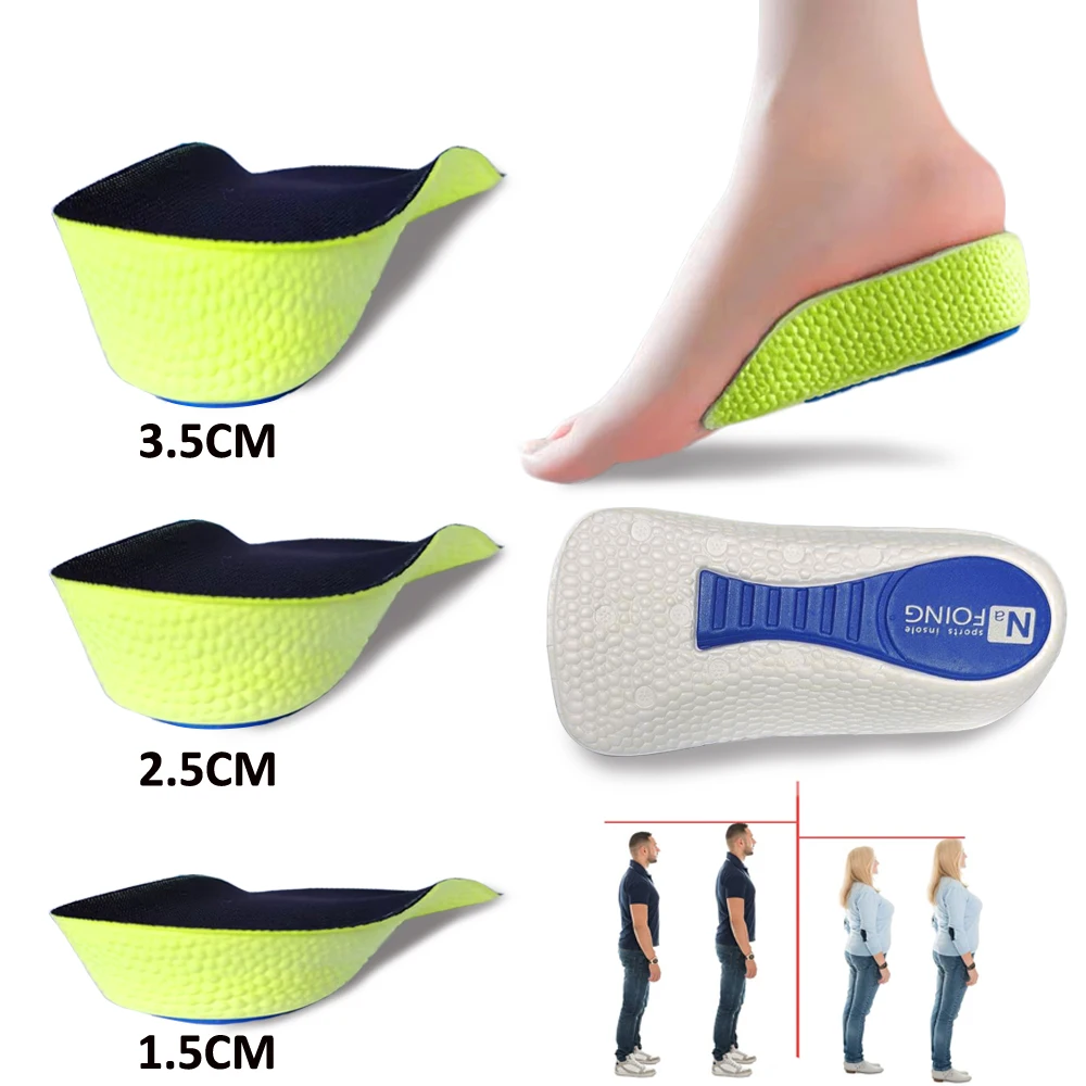 Height Increase Insoles for Man Woman Heel Lift Hidden Elevator Shoe Inserts flat foot Arch Support Insole Comfort Shoe Pads 
Height Increase Insoles for Man Woman Heel Lift Hidden Elevator Shoe Inserts flat foot Arch Support Insole Comfort Shoe Pads