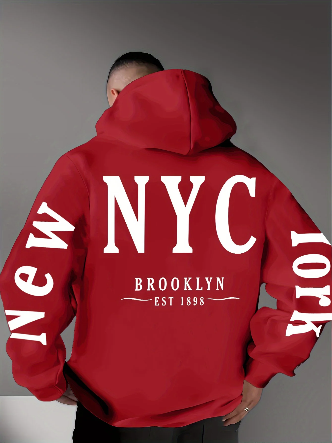 A Men'S Casual Fashion Hoodie Featuring a Minimalist Letter Print in a Streetwear Style, Designed in a Trendy European eHtLong l
A Men'S Casual Fashion Hoodie Featuring a Minimalist Letter Print in a Streetwear Style, Designed in a Trendy European eHtLong l