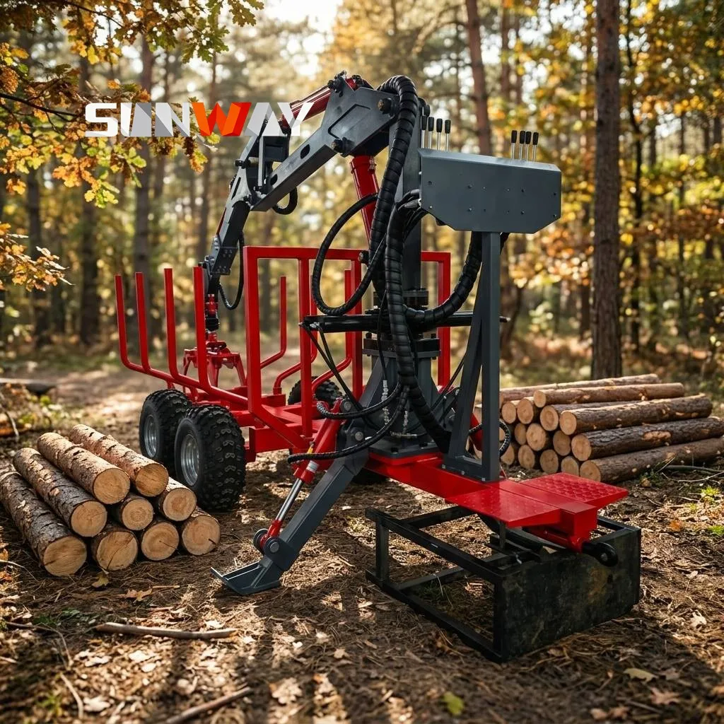 CE Approved 3 Ton Timber Trailer With Crane Grapple ATV Log Carrier for Wood Farm Transport
CE Approved 3 Ton Timber Trailer With Crane Grapple ATV Log Carrier for Wood Farm Transport