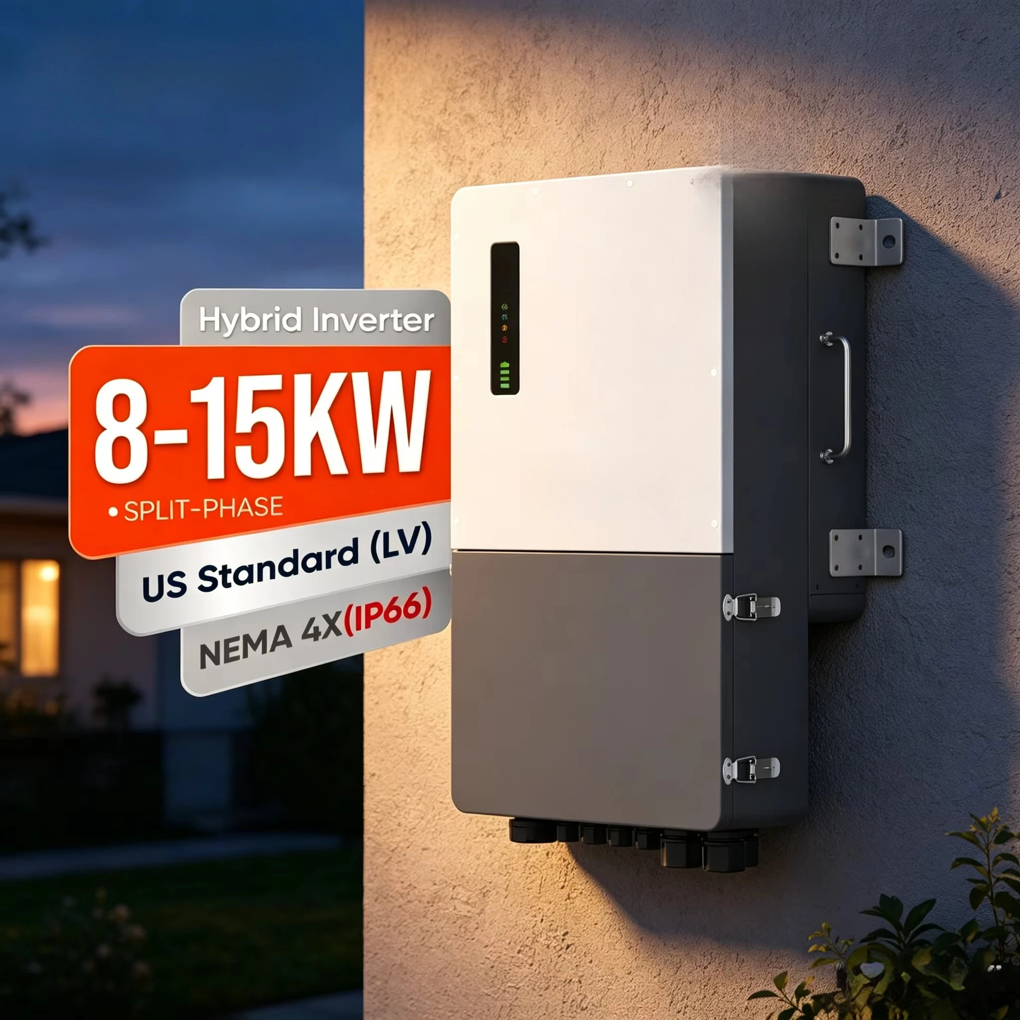 Sunark 8kW 12kW 15kW Hybrid Solar Inverter Split Phase 120V 240V UL IP66 All in One Energy Storage System for Home Backup Power
Sunark 8kW 12kW 15kW Hybrid Solar Inverter Split Phase 120V 240V UL IP66 All in One Energy Storage System for Home Backup Power