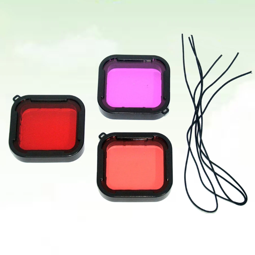 3 Pcs Waterproof Shell Filter Set Diving Protective for Lens Cover Gopro5 Camera
3 Pcs Waterproof Shell Filter Set Diving Protective for Lens Cover Gopro5 Camera