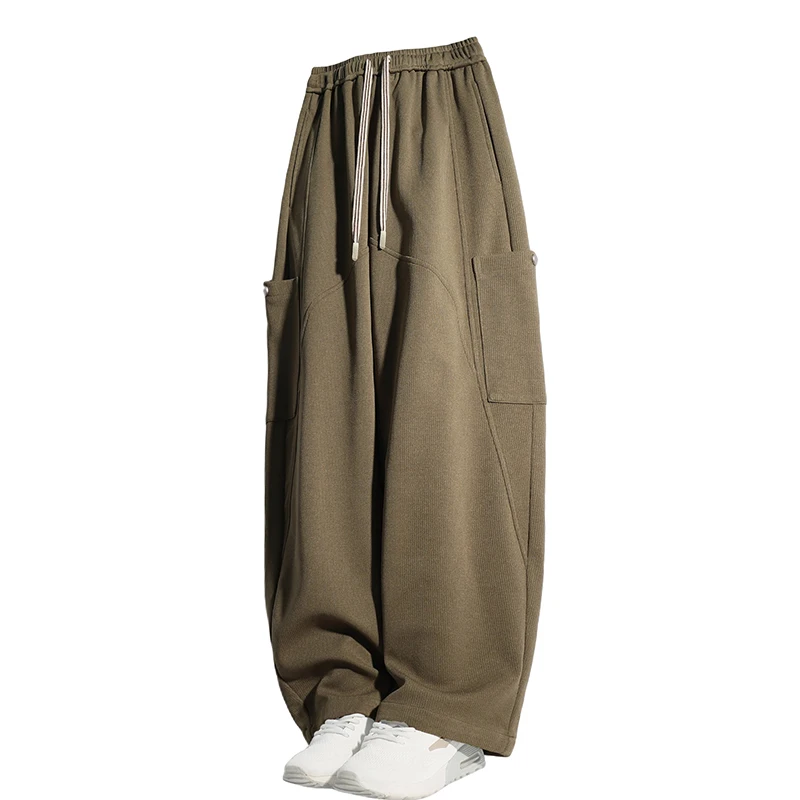 Весенне-осенняя новая рабочая одежда большого размера, повседневные мужские брюки, модные мужские брюки прямого кроя, драпированные мужские брюки на шнурке
Весенне-осенняя новая рабочая одежда большого размера, повседневные мужские брюки, модные мужские брюки прямого кроя, драпированные мужские брюки на шнурке
