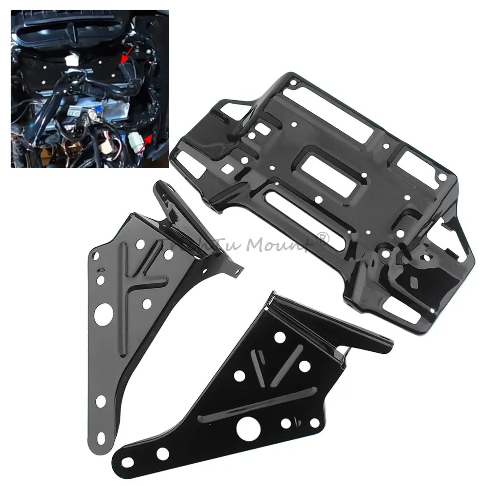 For Harley Touring Street Glide FLHX 2019-2023 Motorcycle Accessories Inner Heavy-duty Steel Fairing Radio Mount Top Bracket
For Harley Touring Street Glide FLHX 2019-2023 Motorcycle Accessories Inner Heavy-duty Steel Fairing Radio Mount Top Bracket