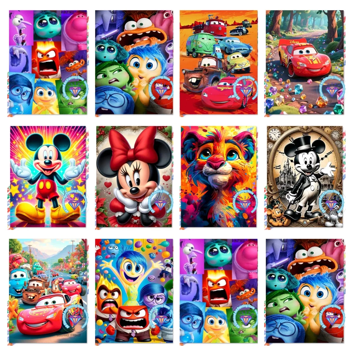 Cars Inside Out Mickey Mouse Cartoon AB Diamond Drawing Kit Square Round Diamond 5D DIY Mosaic Handmade Art Gift Home Decor
Cars Inside Out Mickey Mouse Cartoon AB Diamond Drawing Kit Square Round Diamond 5D DIY Mosaic Handmade Art Gift Home Decor