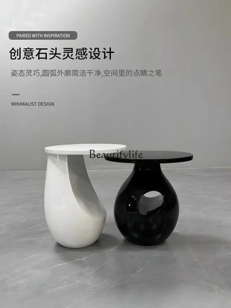 yj5 Sofa side table designer simple modern creative round small coffee table cream style
yj5 Sofa side table designer simple modern creative round small coffee table cream style