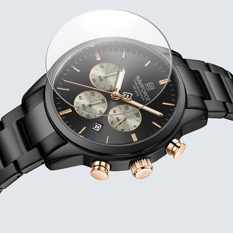 NAVIFORCE 2025 спортивные часы для мужчин, кварцевый ремешок из нержавеющей стали, 3 атм, водонепроницаемые, противоударные, новые мужские наручные часы, модные часы
NAVIFORCE 2025 спортивные часы для мужчин, кварцевый ремешок из нержавеющей стали, 3 атм, водонепроницаемые, противоударные, новые мужские наручные часы, модные часы