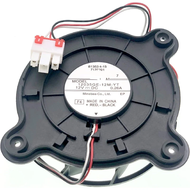 12035GE-12M-YT Refrigerator Evaporator Fan Motor–3-Wire 12V DC Compatible with Samsung Haier Refrigerators Replaces DA31-00287B
12035GE-12M-YT Refrigerator Evaporator Fan Motor–3-Wire 12V DC Compatible with Samsung Haier Refrigerators Replaces DA31-00287B
