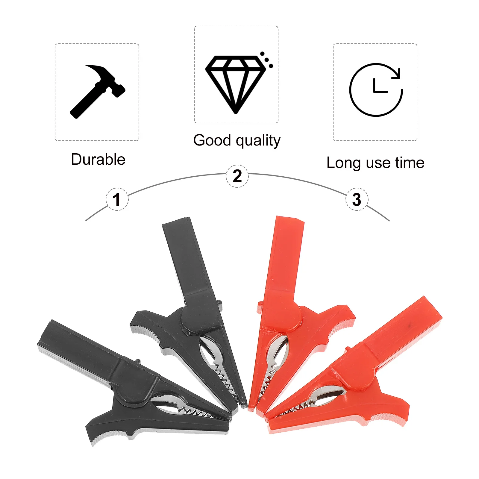 8 шт. автомобильных зажимов-крокодилов с пружинными захватами, изолированные электрические тестовые зажимы для авторемонтных проектов и DIY
8 шт. автомобильных зажимов-крокодилов с пружинными захватами, изолированные электрические тестовые зажимы для авторемонтных проектов и DIY