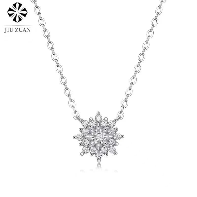 JIUZUAN 100% 925 Sterling Silver 9x9MM D Color Moissanite Drop Necklace Flower Engagement Wedding Party Fine Jewelry
JIUZUAN 100% 925 Sterling Silver 9x9MM D Color Moissanite Drop Necklace Flower Engagement Wedding Party Fine Jewelry