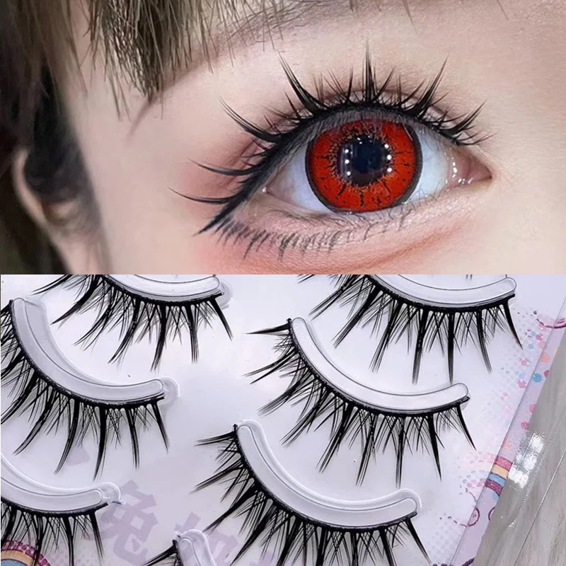 5 Pairs Of Fairy Hair Little Devil False Eyelashes Pointed Tail Hard Stalk Comic Eyelashes Eyelash Makeup Tools
5 Pairs Of Fairy Hair Little Devil False Eyelashes Pointed Tail Hard Stalk Comic Eyelashes Eyelash Makeup Tools