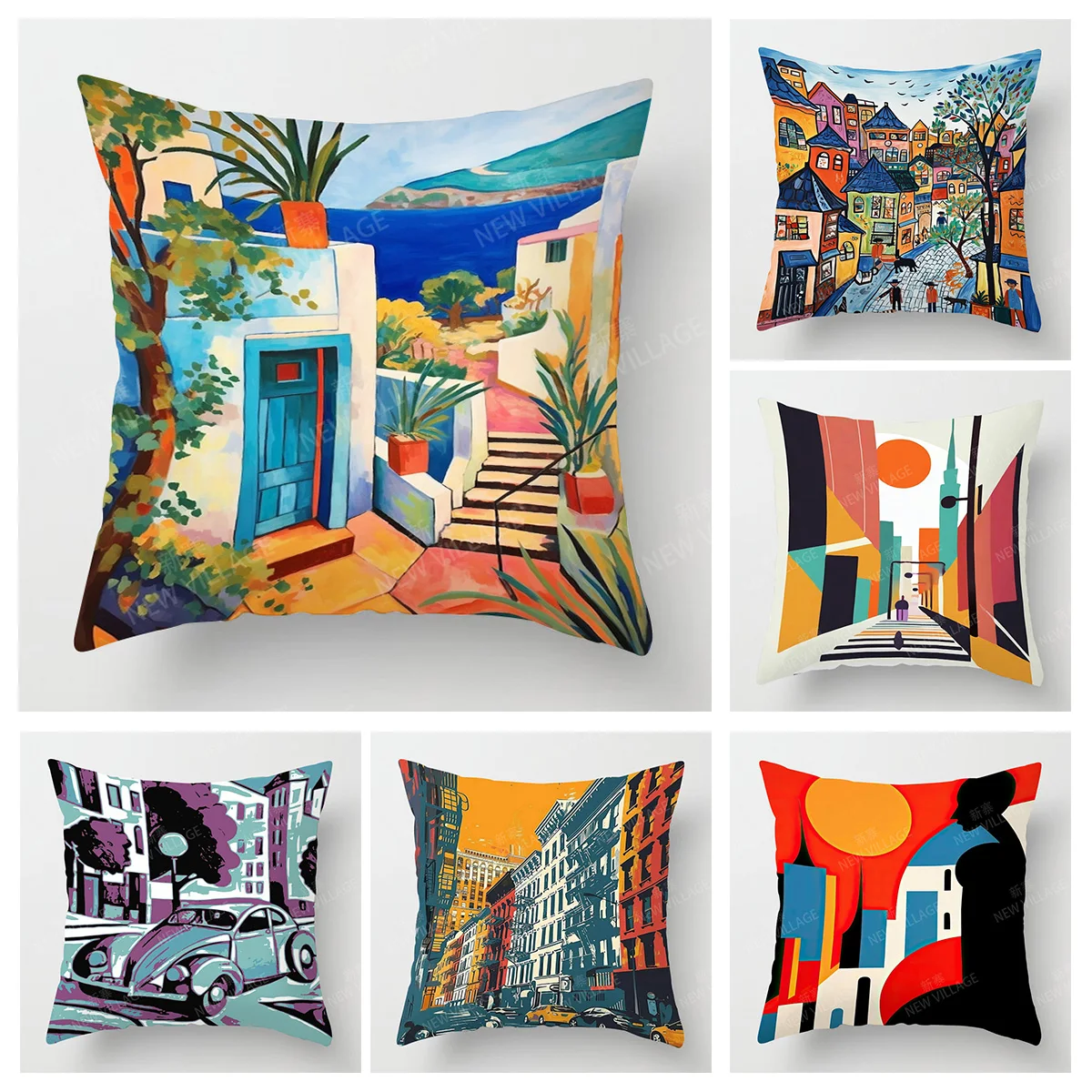 Architectural Landscape Illustration Cushion Cover Living Room Bedroom Couch Pillow Cover All Season Home Decoration
Architectural Landscape Illustration Cushion Cover Living Room Bedroom Couch Pillow Cover All Season Home Decoration